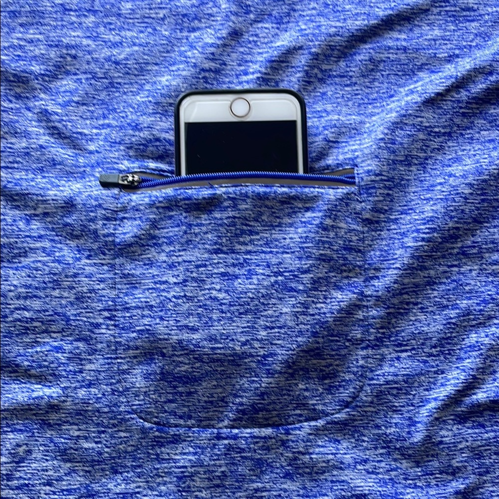 Tangerine Blue Pullover with Yellow Accent - Picture 7 of 10